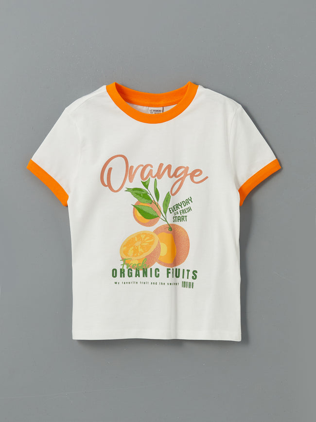 Crew Neck Girls T-Shirt Hover Image