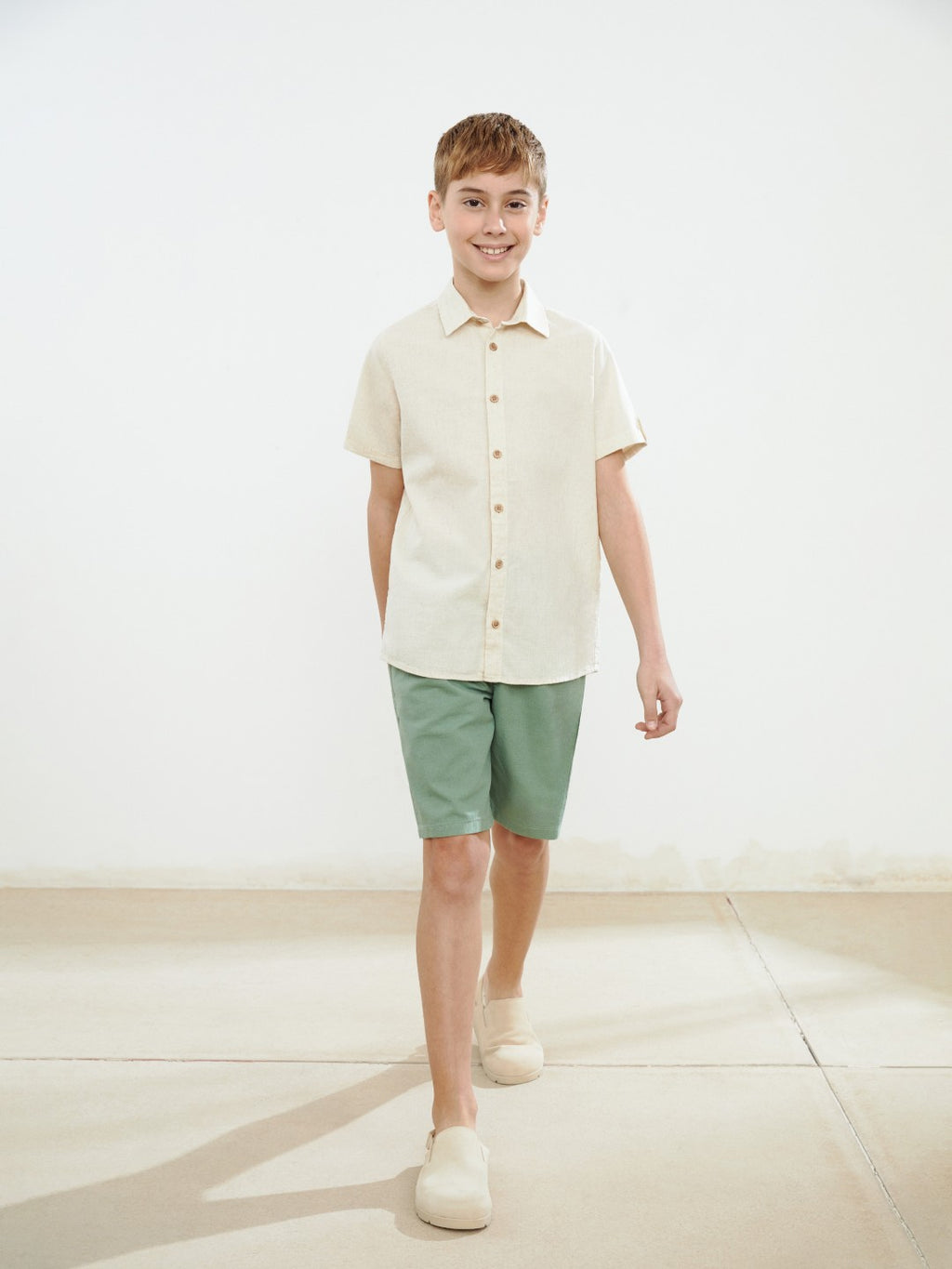 LCW Kids Linen Blend Boy Shirt