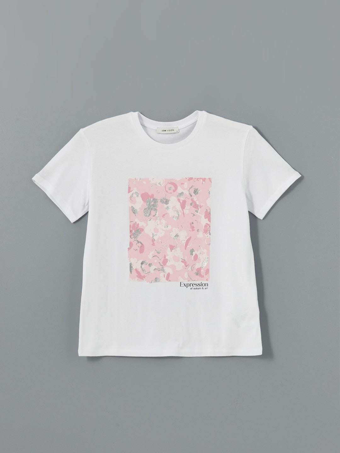 LCW Vision Crew Neck Printed Women T-Shirt