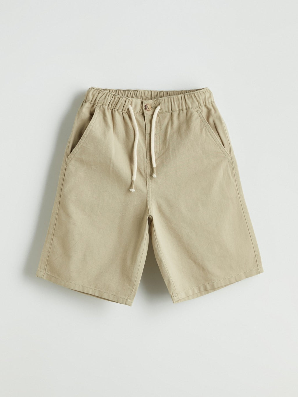 LCW Kids Elastic Waist Linen Blend Boy Shorts