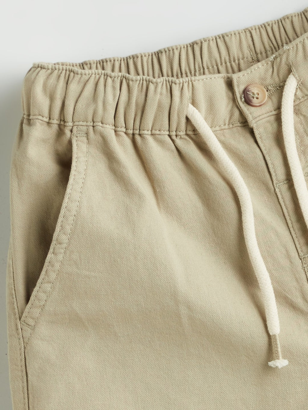 LCW Kids Elastic Waist Linen Blend Boy Shorts