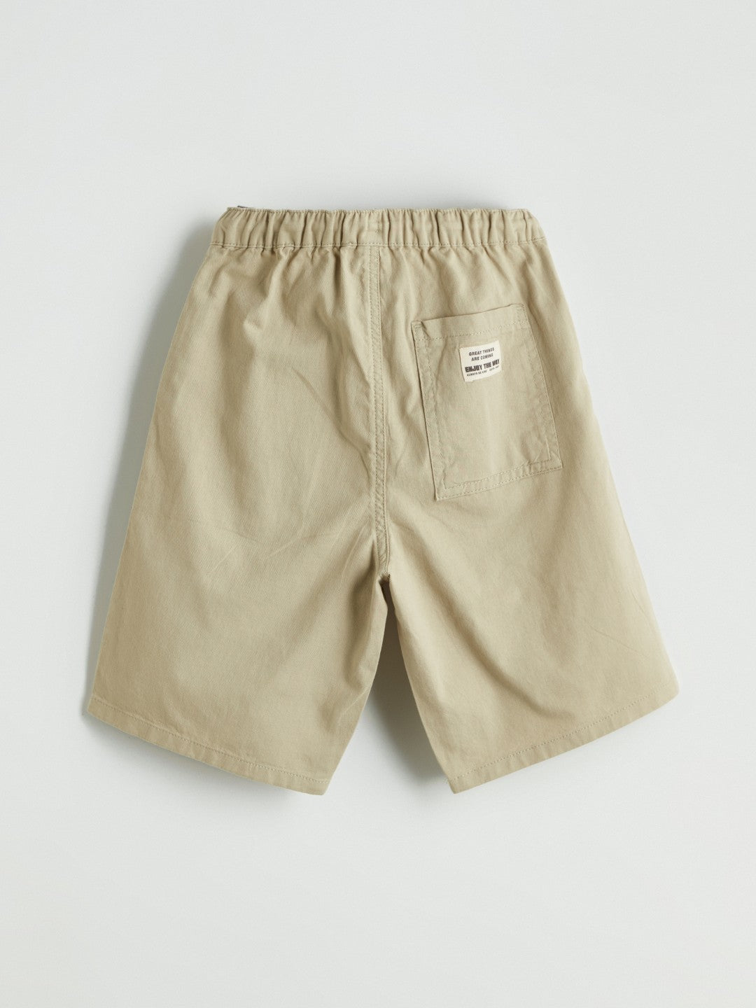 LCW Kids Elastic Waist Linen Blend Boy Shorts