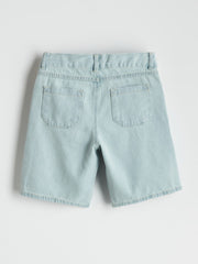 LCW Kids Adjustable Waist Elastic Boy Jean Shorts