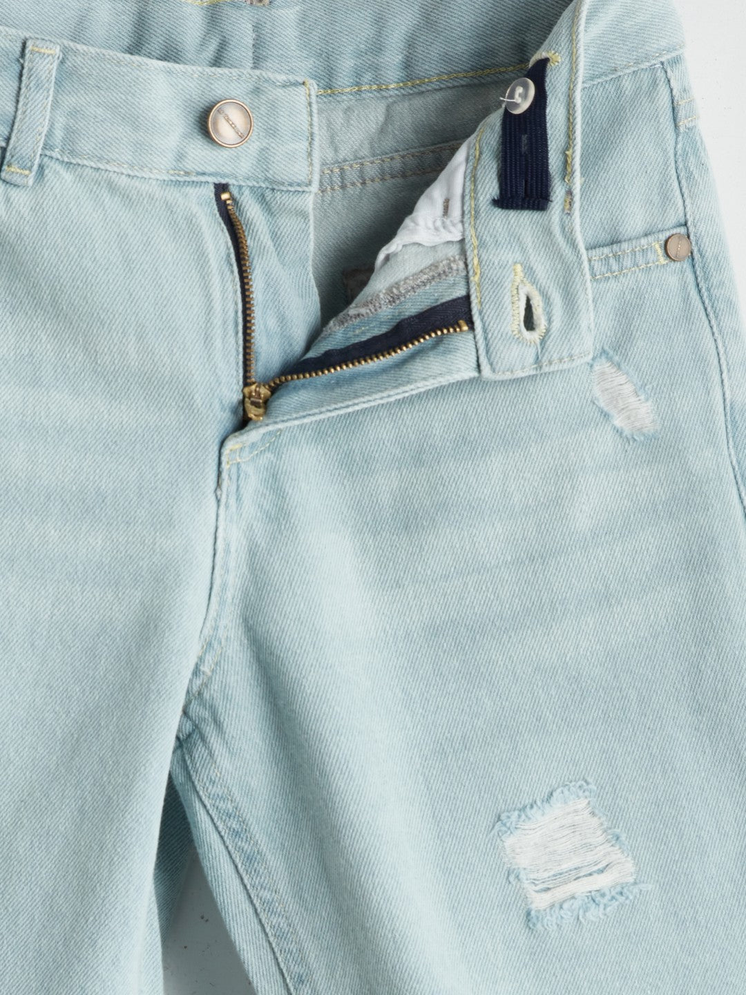 LCW Kids Adjustable Waist Elastic Boy Jean Shorts