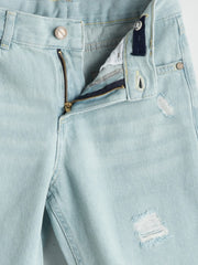 LCW Kids Adjustable Waist Elastic Boy Jean Shorts