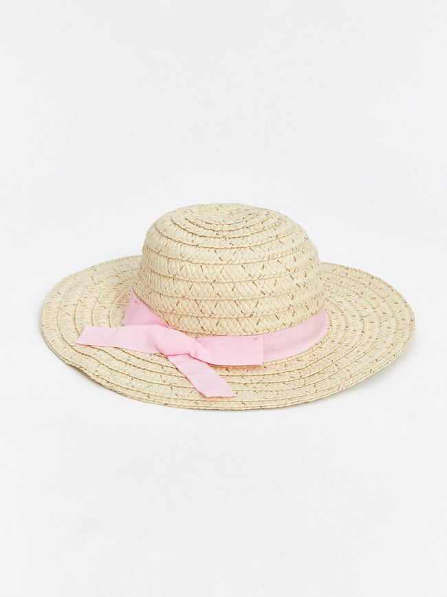 LCW Baby Baby Girl Straw Fedora Hat Hover Image