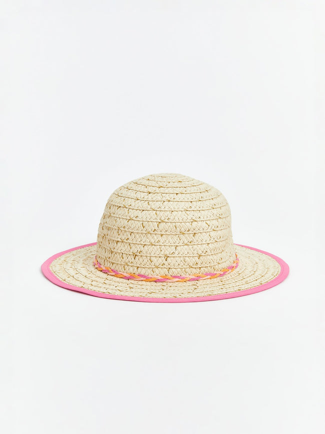 LCW Baby Bow Detailed Baby Girl Straw Hat Hover Image