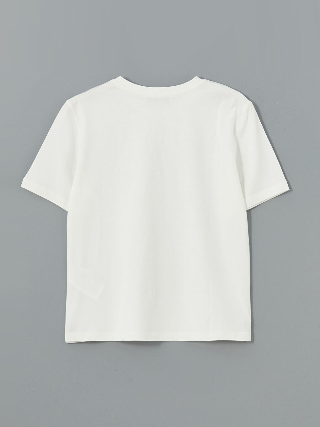 LCW Vision Ecru Crew Neck Stoned Women T-Shirt