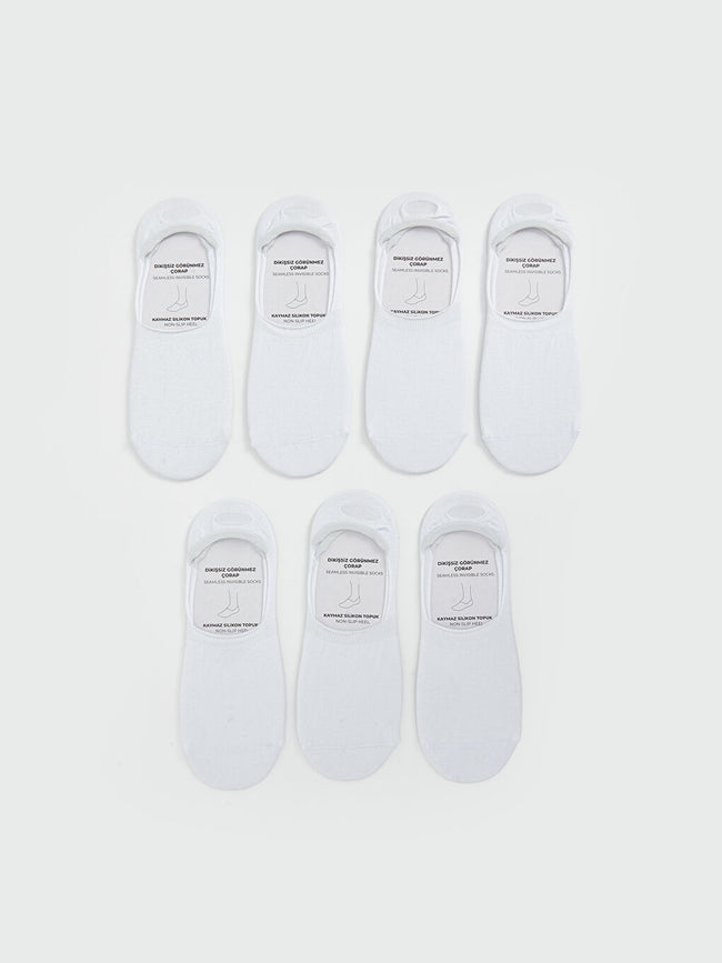 LCW ACCESSORIES White Men Ballerina Socks 7 Pack Hover Image