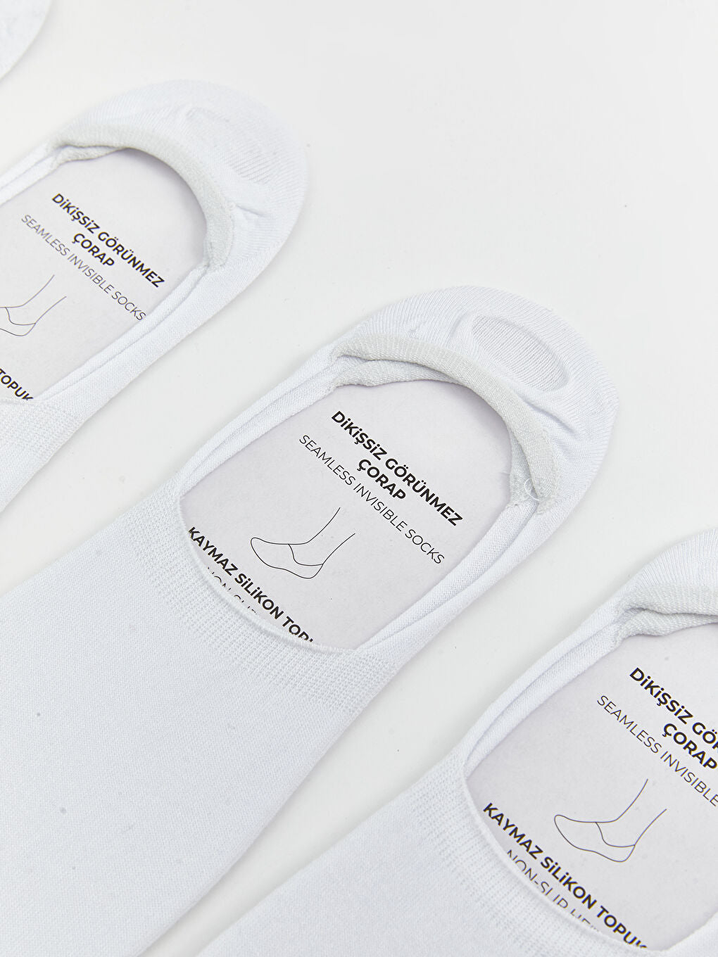 LCW ACCESSORIES White Men Ballerina Socks 7 Pack