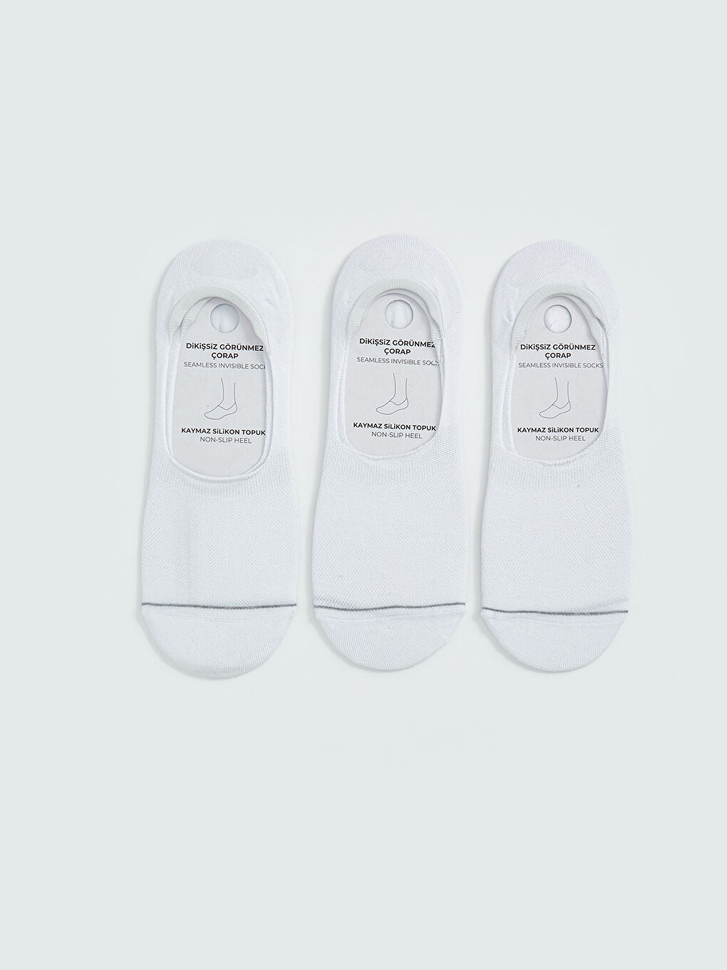 LCW ACCESSORIES White Men Ballerina Socks 3-Pack