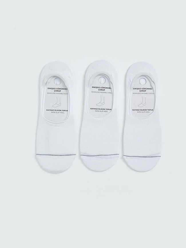 LCW ACCESSORIES White Men Ballerina Socks 3-Pack Hover Image