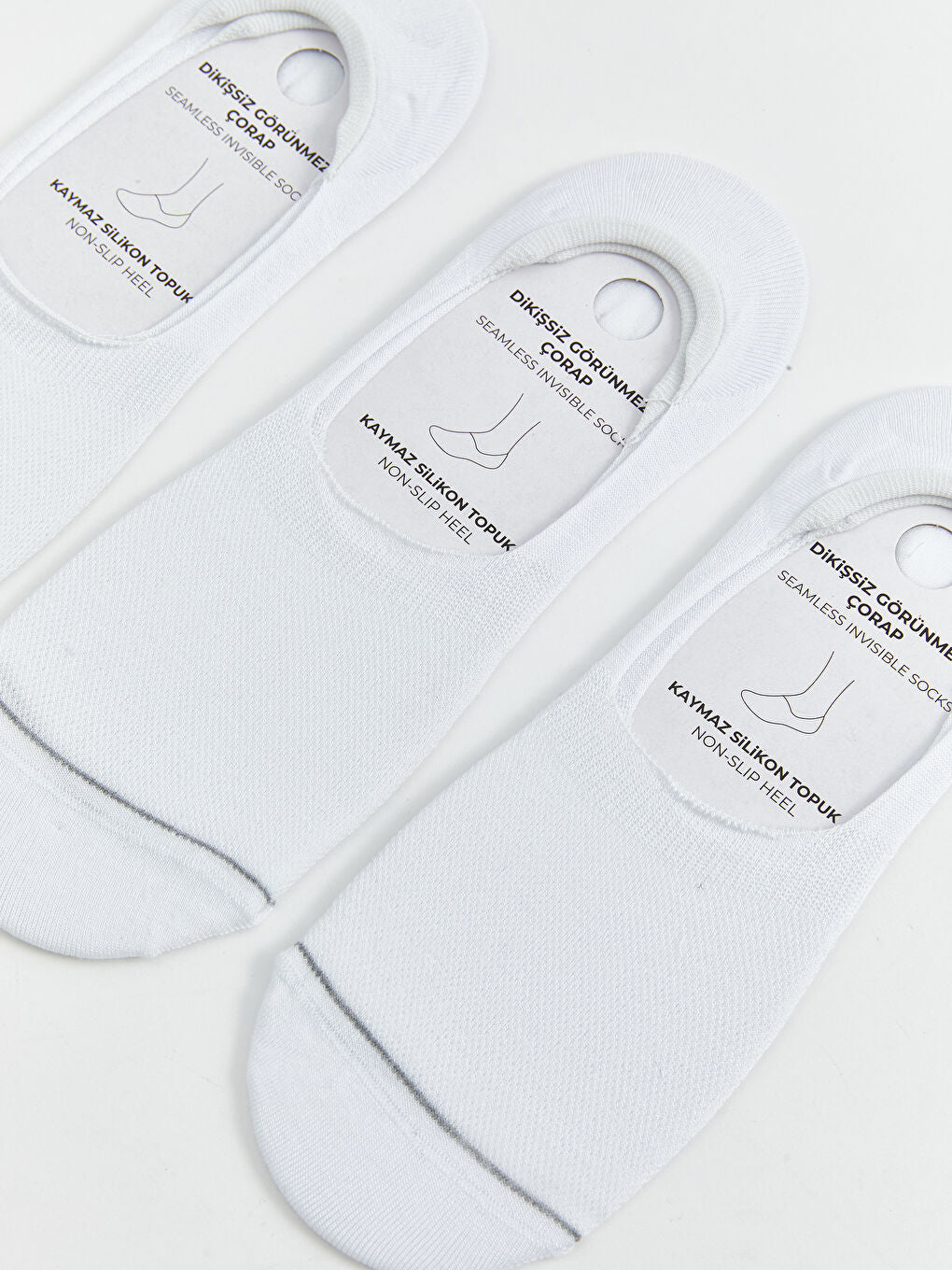 LCW ACCESSORIES White Men Ballerina Socks 3-Pack