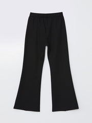 LCW Kids Black Elastic Waist Spanish Leg Girls Leggings