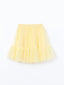 LCW Kids Yellow Elastic Waist Girl Tutu Skirt
