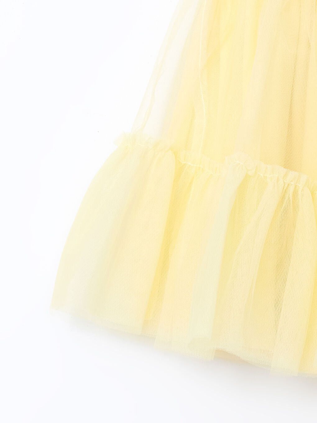 LCW Kids Yellow Elastic Waist Girl Tutu Skirt