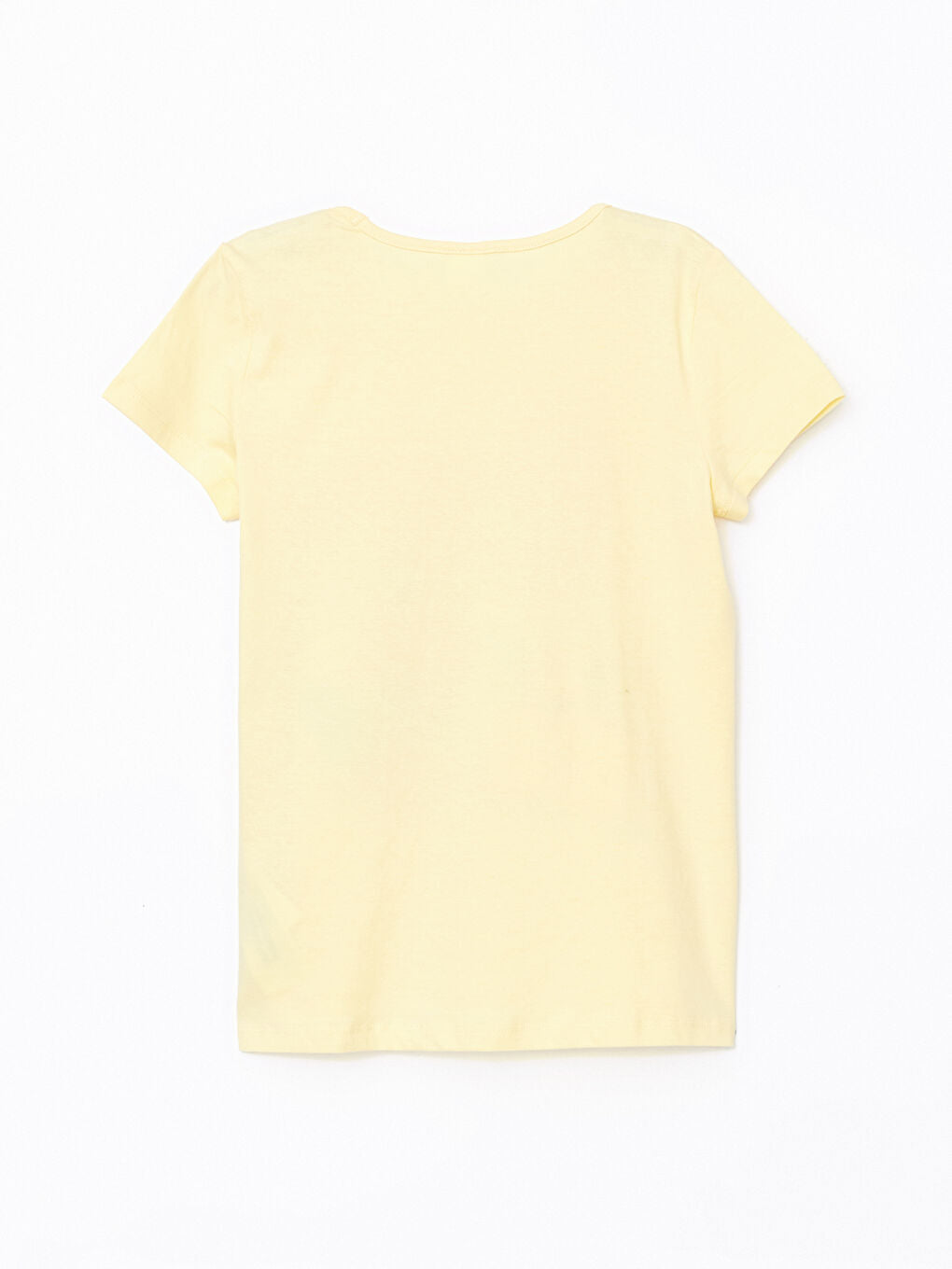 LCW Kids Yellow Crew Neck Girls Pajama Set