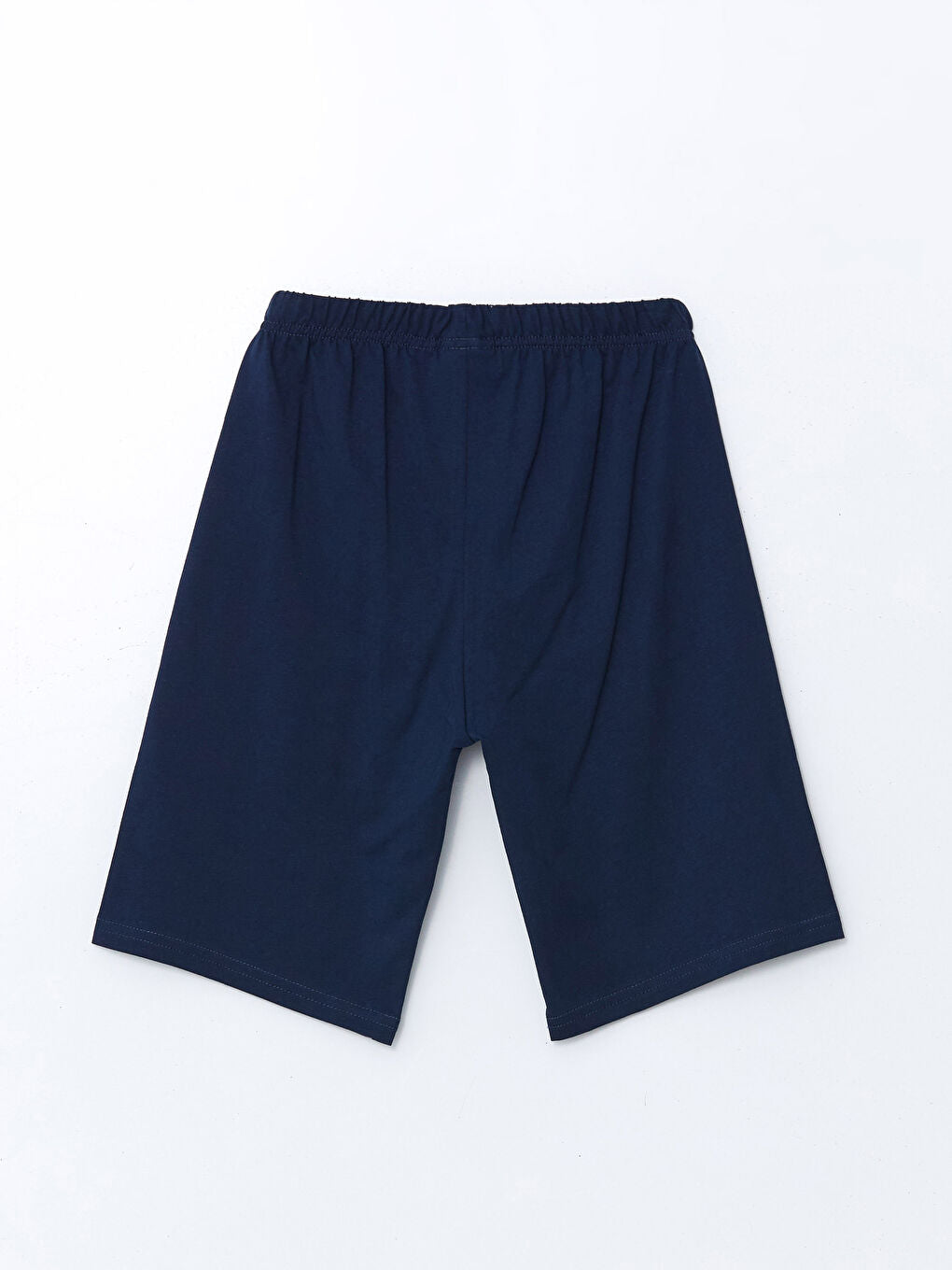 LCW Kids Gray Crew Neck Boy Shorts Pajama Set