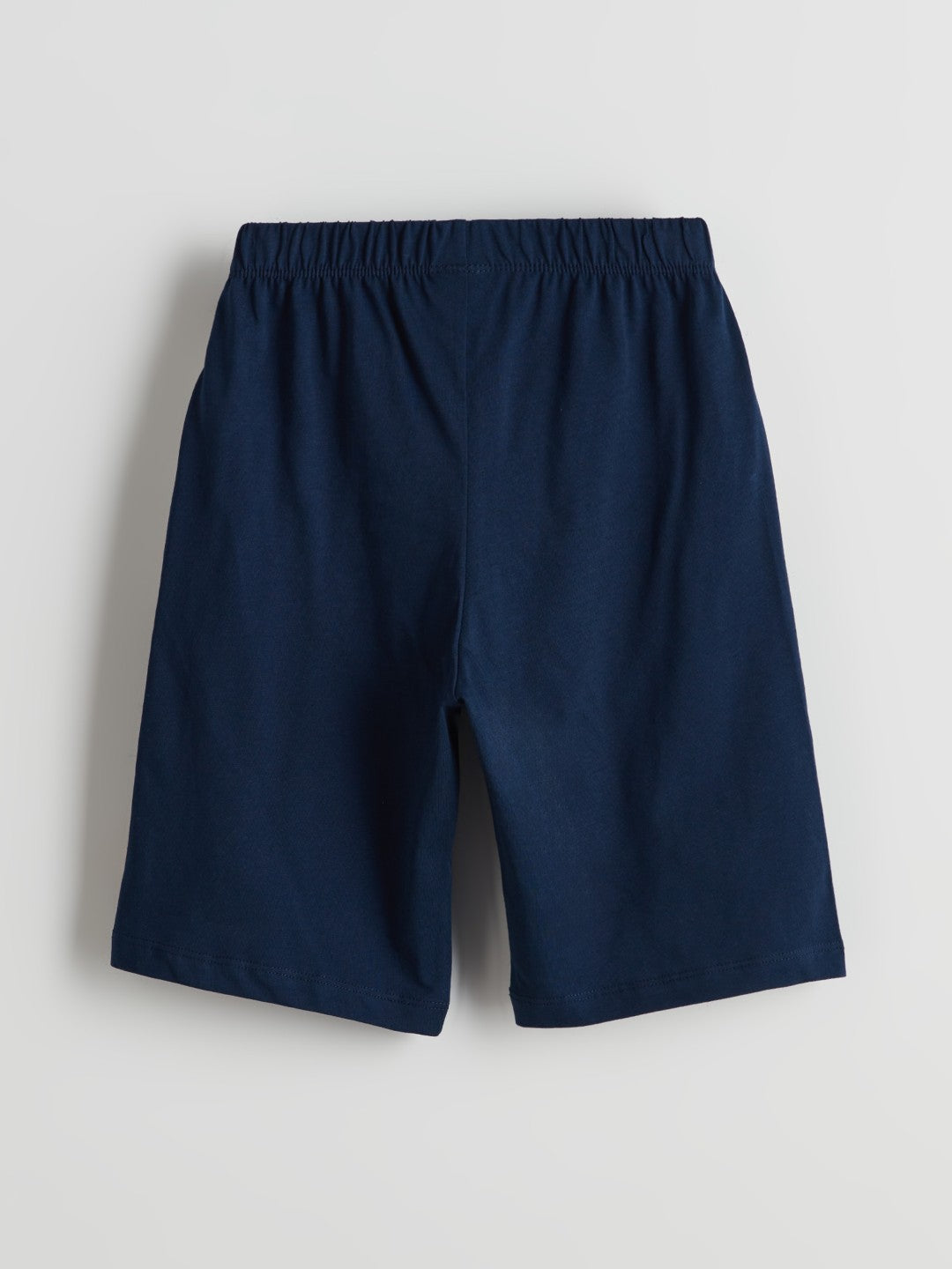 LCW Kids Crew Neck Boy Shorts Pajama Set