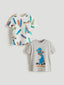 LCW Kids Crew Neck Printed Boy T-Shirt 2-Pack