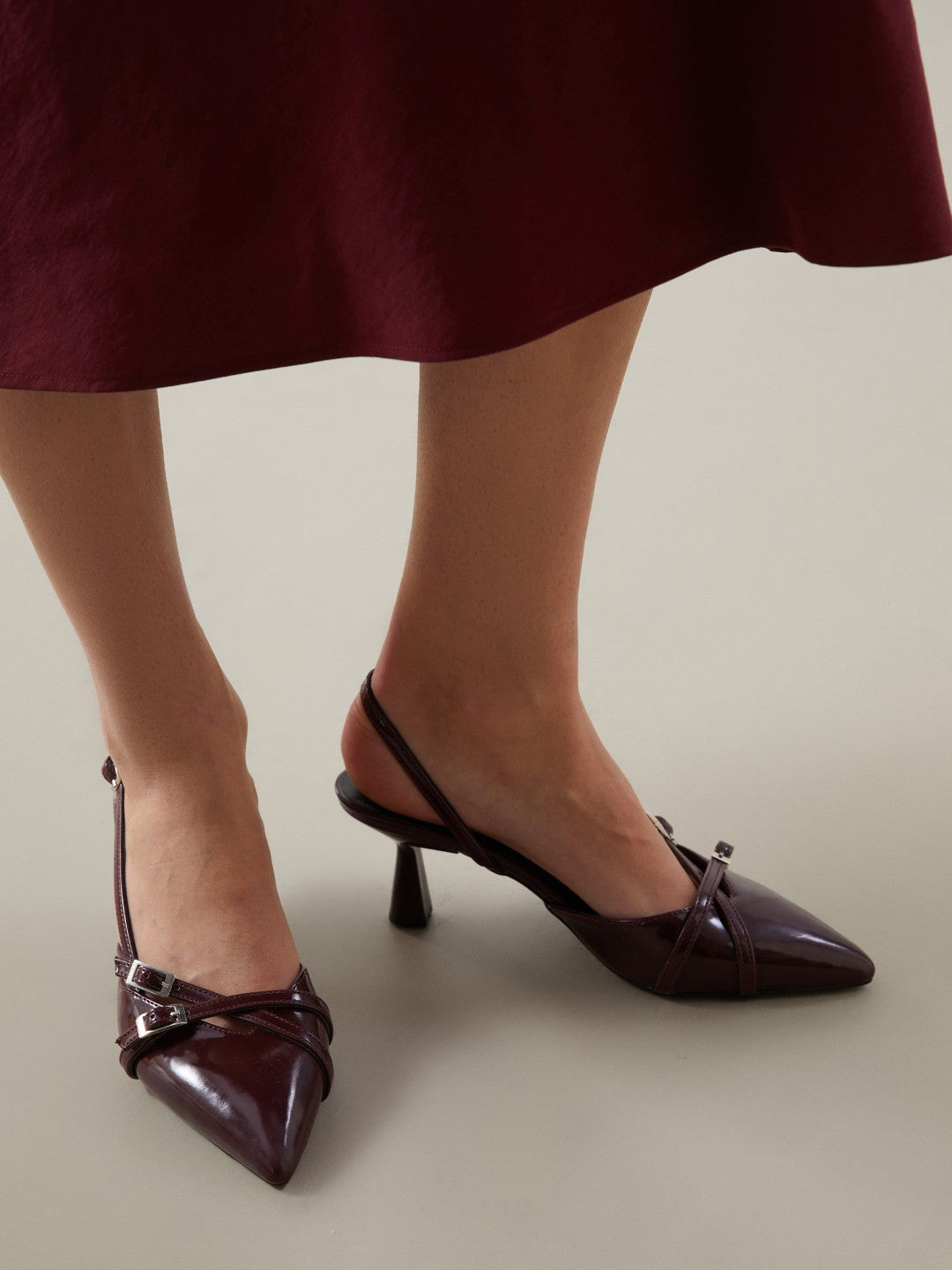 LCW Steps Pointed Toe Women High Heel Shoes