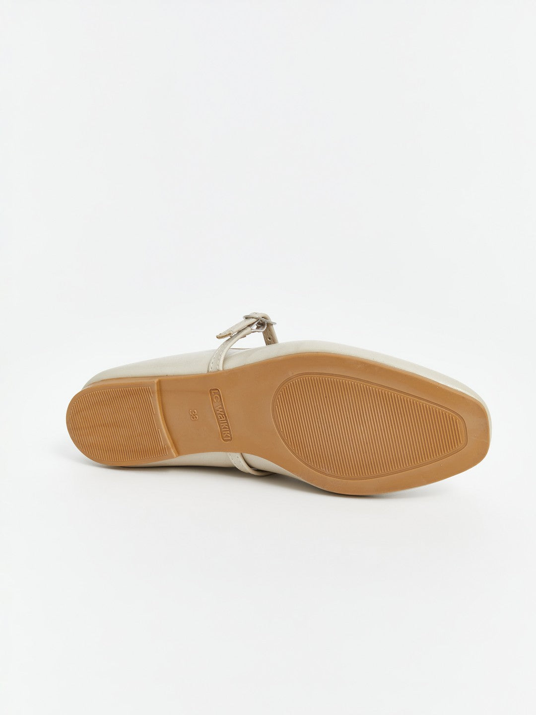 LCW Steps Leather Look Women Ballerina Shoes