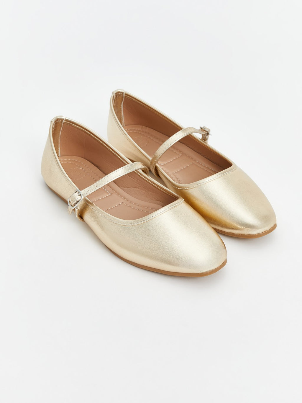 LCW Steps Leather Look Women Ballerina Shoes