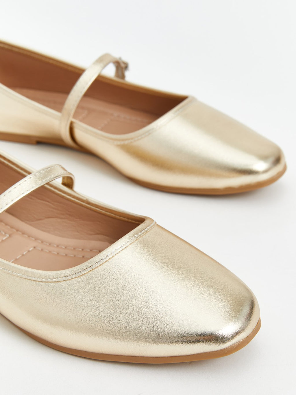 LCW Steps Leather Look Women Ballerina Shoes