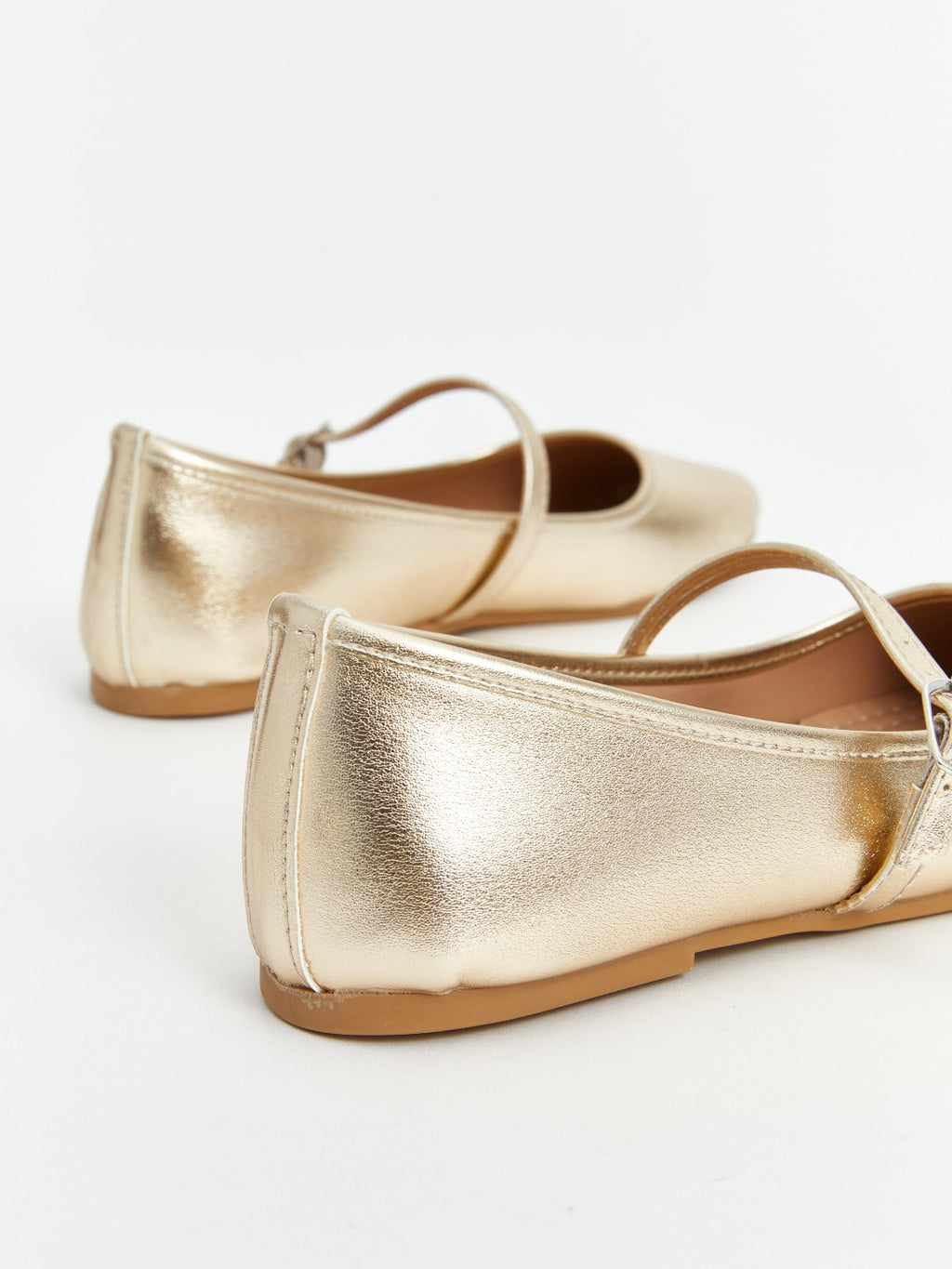 LCW Steps Leather Look Women Ballerina Shoes