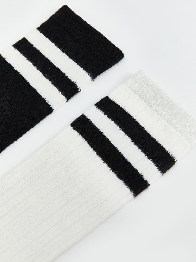 Striped Girls Knee High Socks 2-Pack Main Image