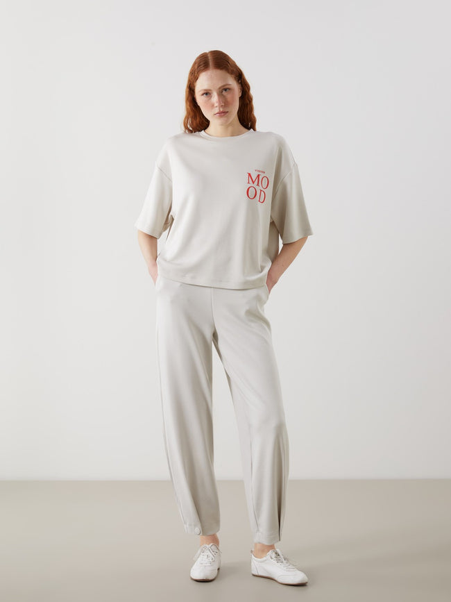 LCW Vision Women Sweatpants With Elastic Waist Hover Image