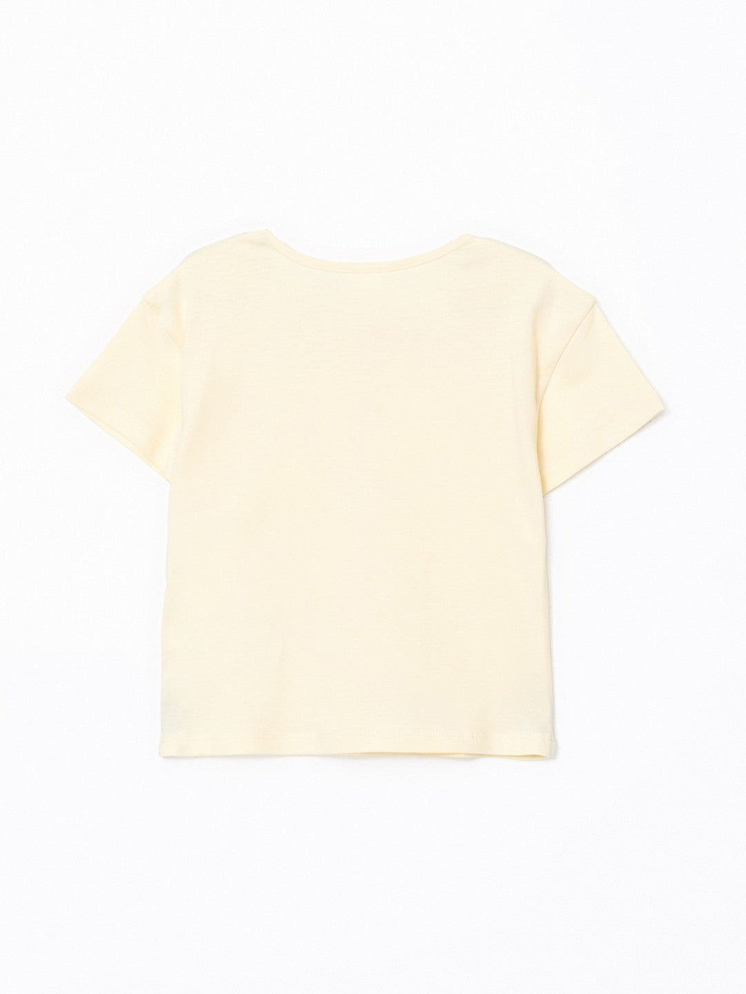 LCW Kids Crew Neck Floral Combed Cotton Girls T-Shirt