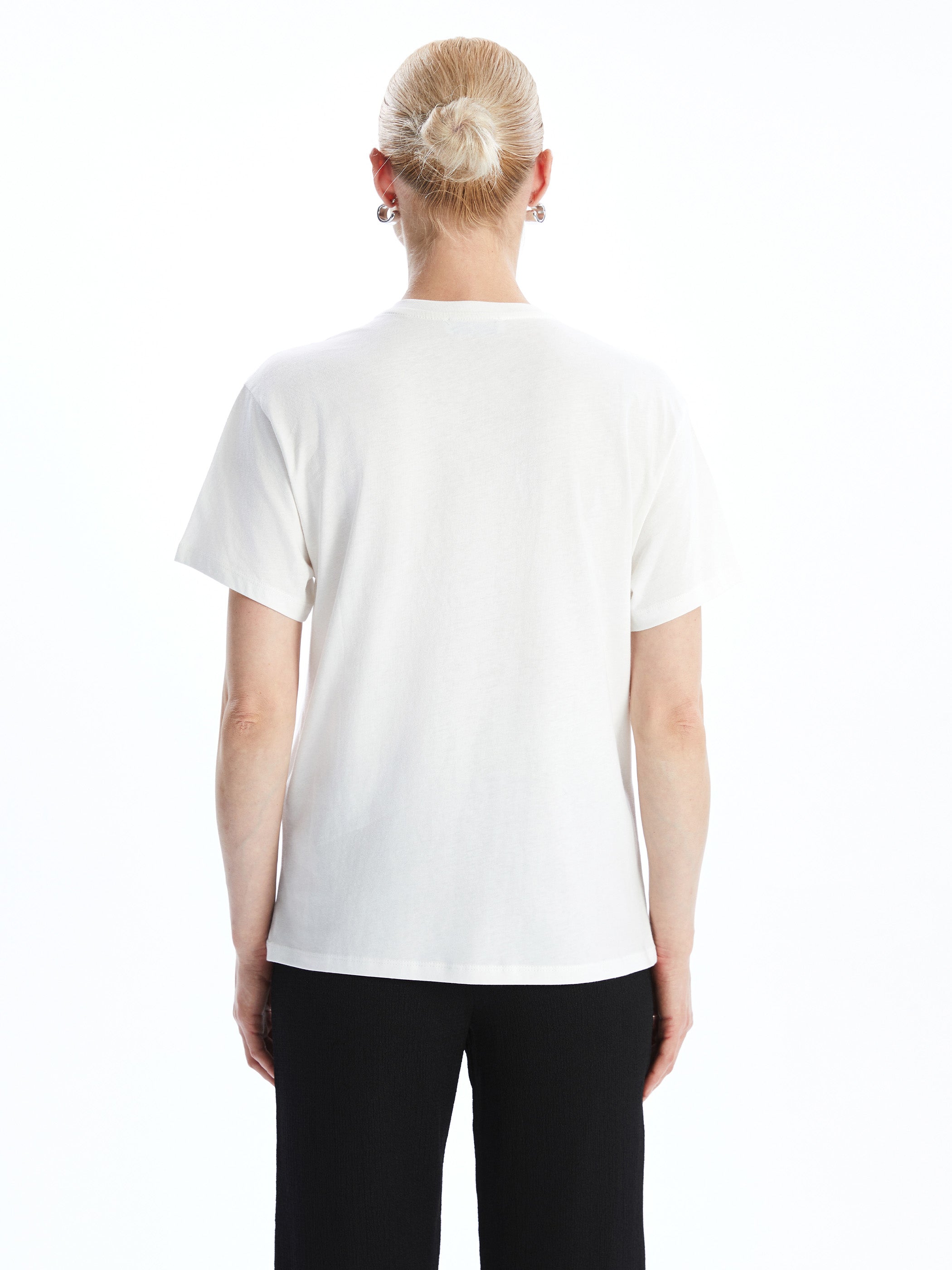 Crew Neck Floral Women T-Shirt