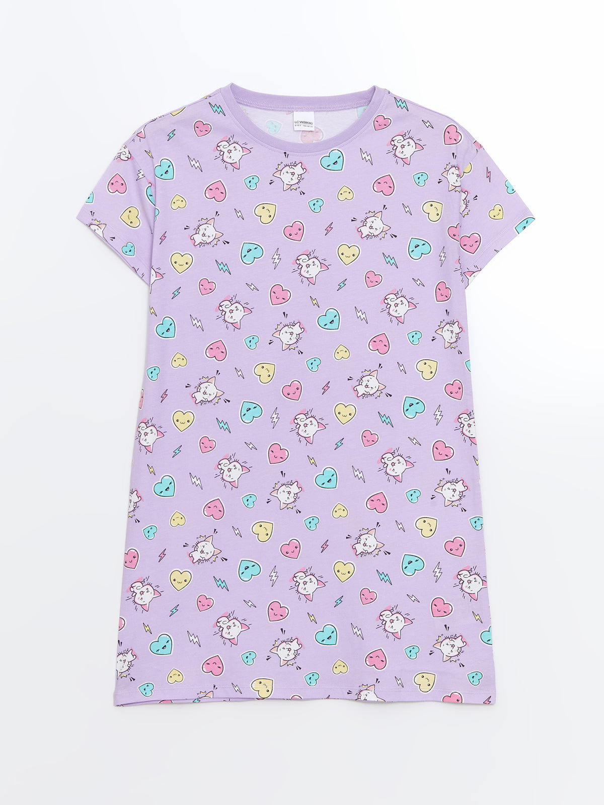 Crew Neck Girl Nightgown