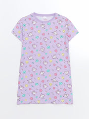 Crew Neck Girl Nightgown