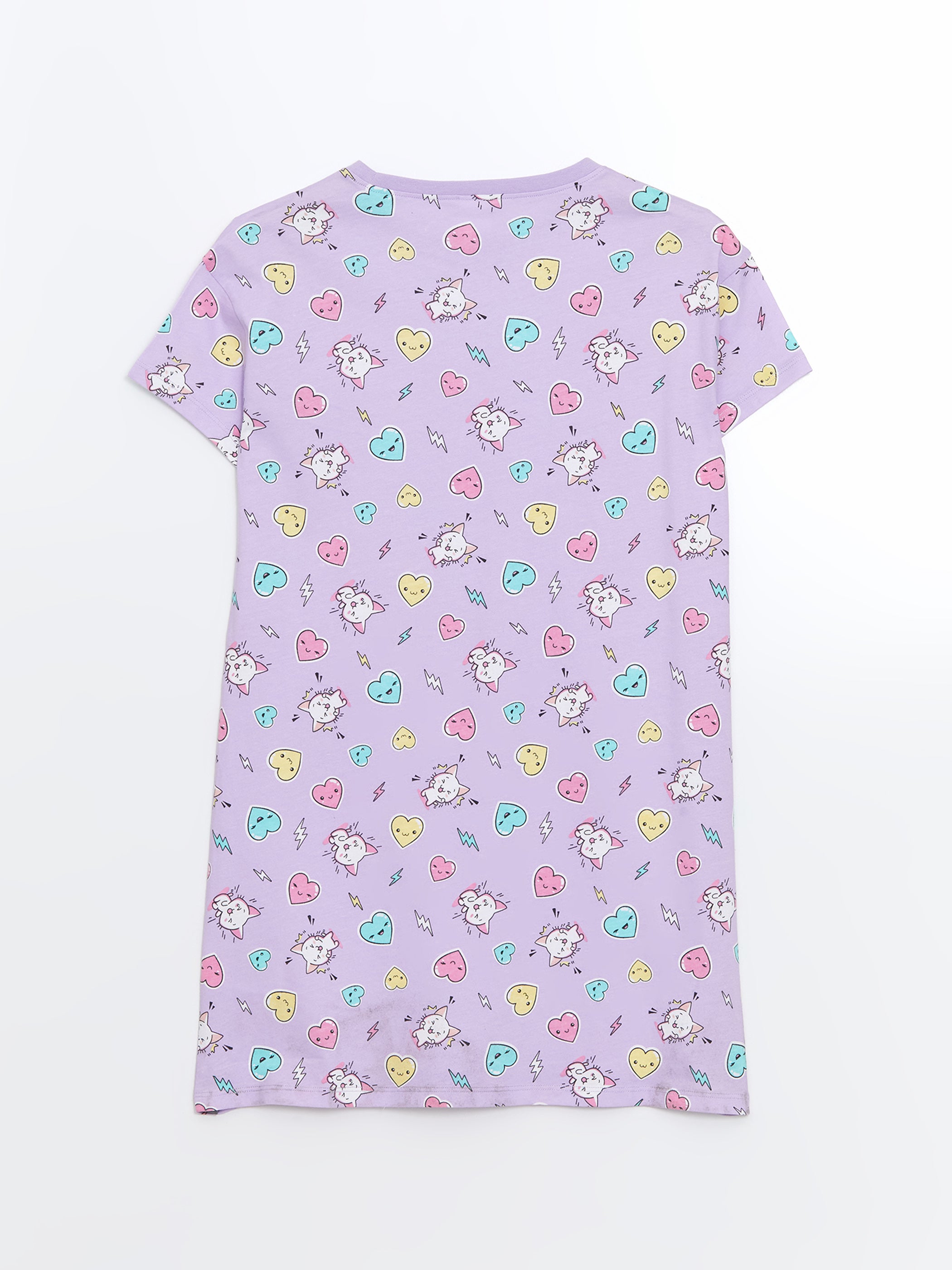 Crew Neck Girl Nightgown