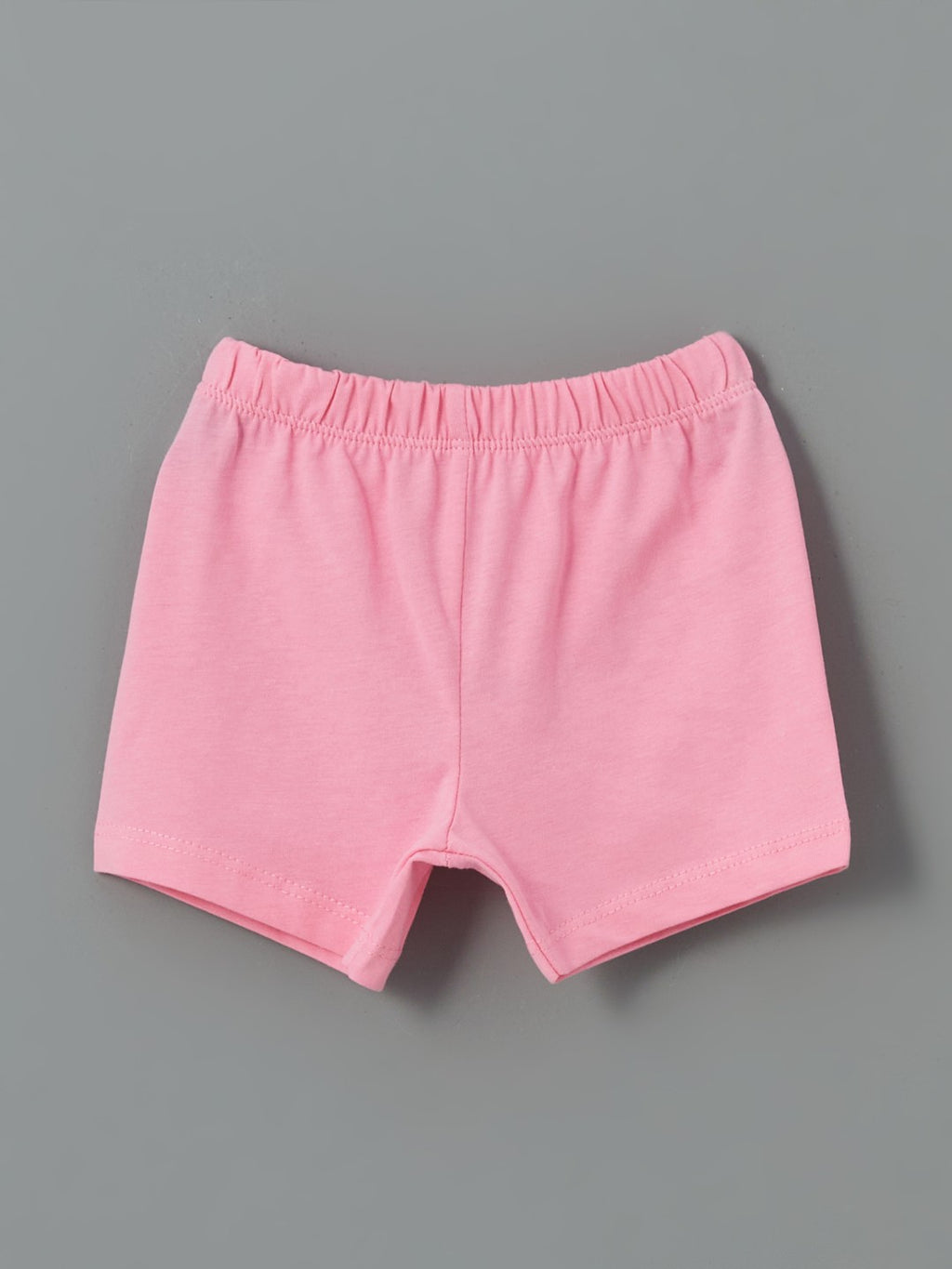 LCW Baby Crew Neck Baby Girl Shorts Pajama Set 2-Piece