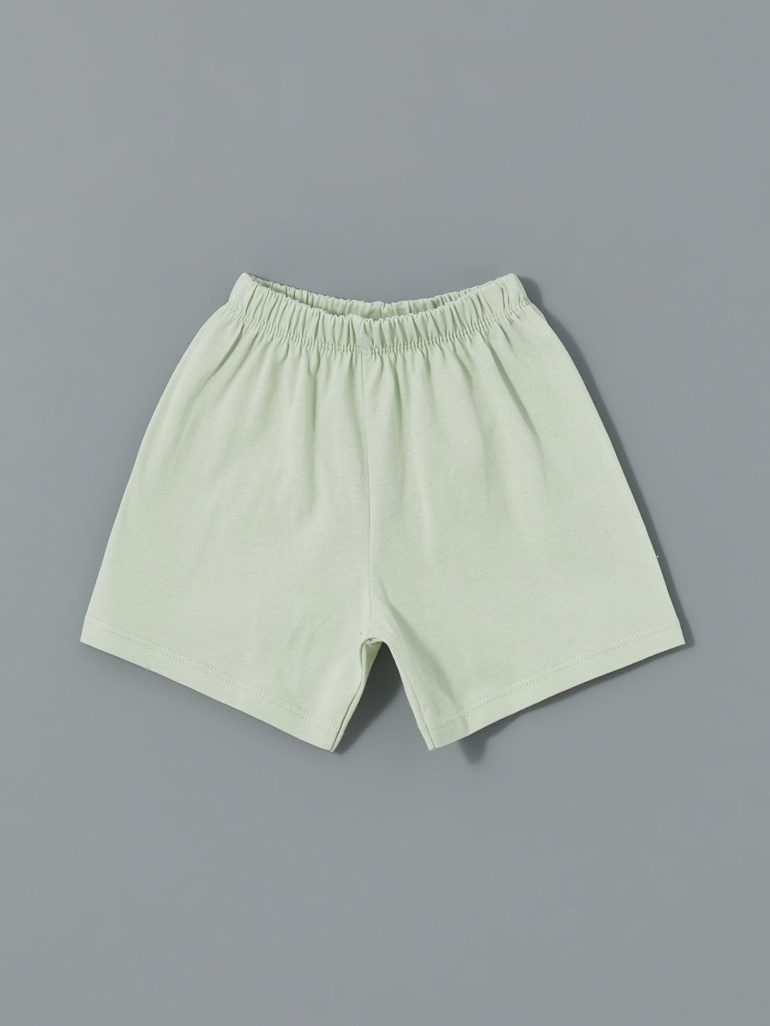 LCW Baby Crew Neck Dinosaur Printed Baby Boy Shorts Pajama Set 2-Piece