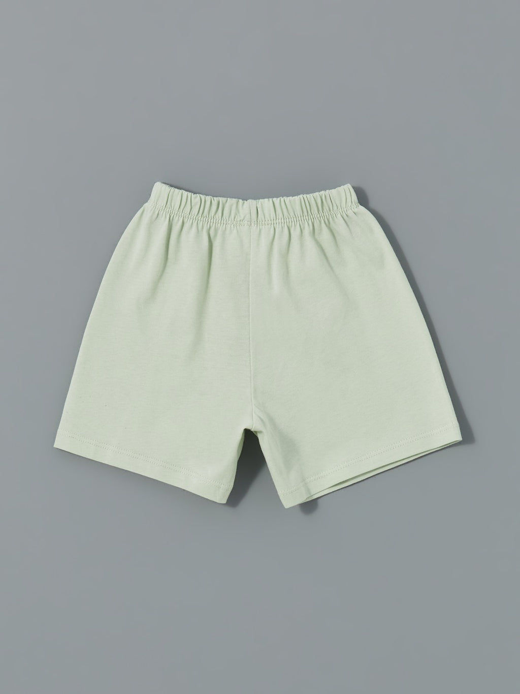 LCW Baby Crew Neck Dinosaur Printed Baby Boy Shorts Pajama Set 2-Piece