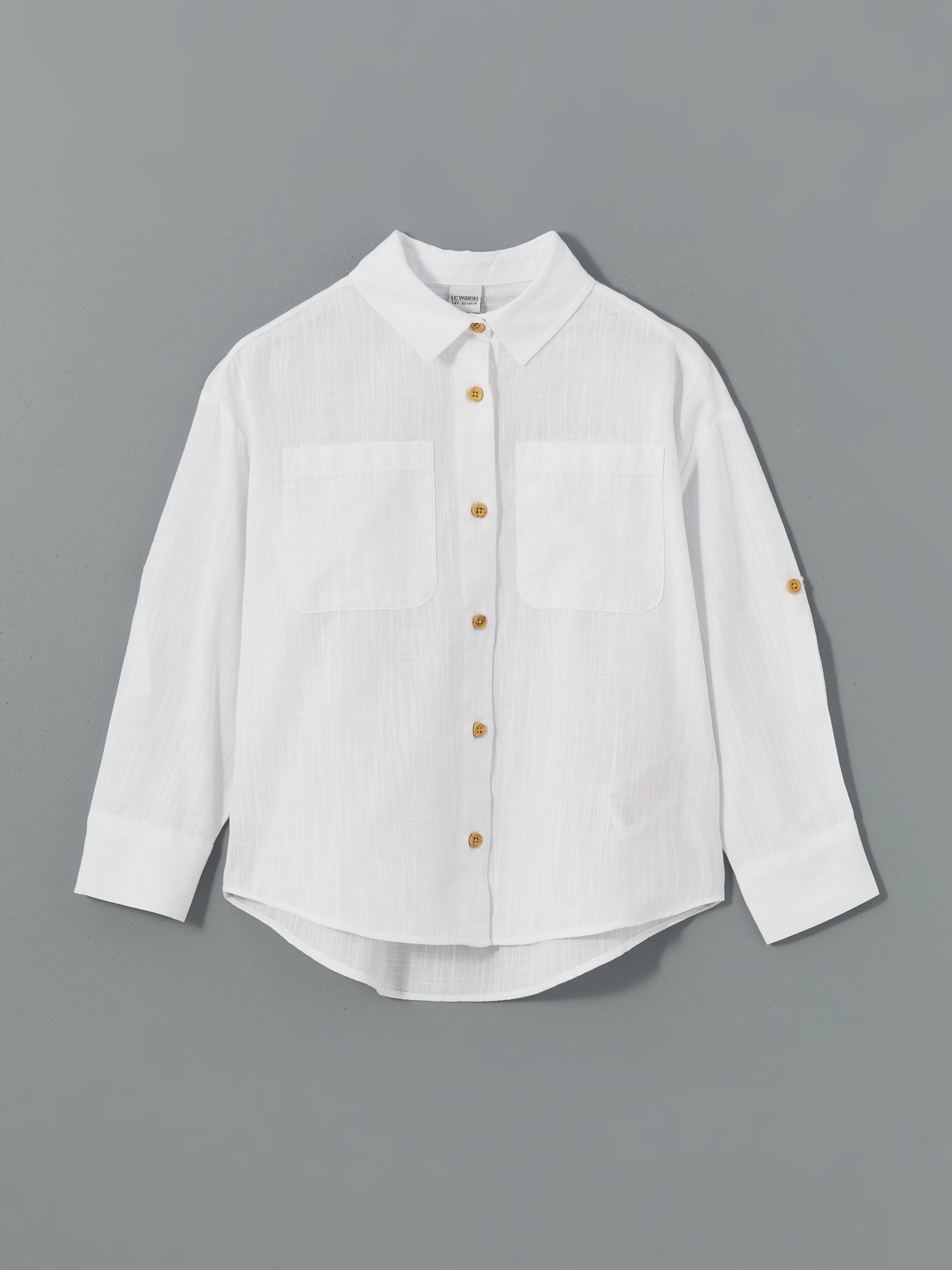 Basic Long Sleeve Young Girl Shirt