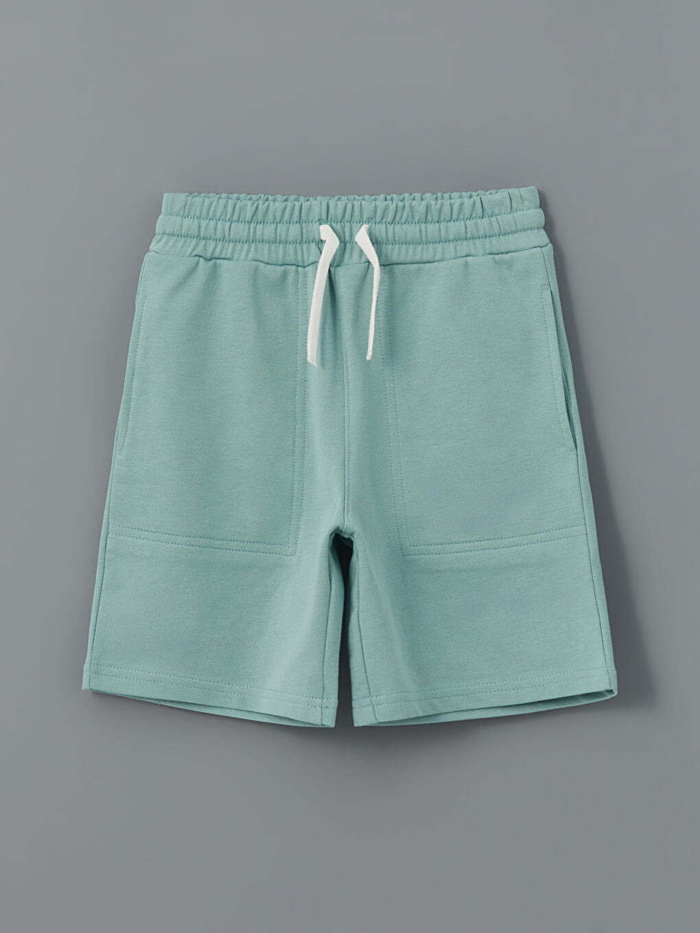 LCW Kids Ecru Crew Neck Boy T-Shirt and Shorts