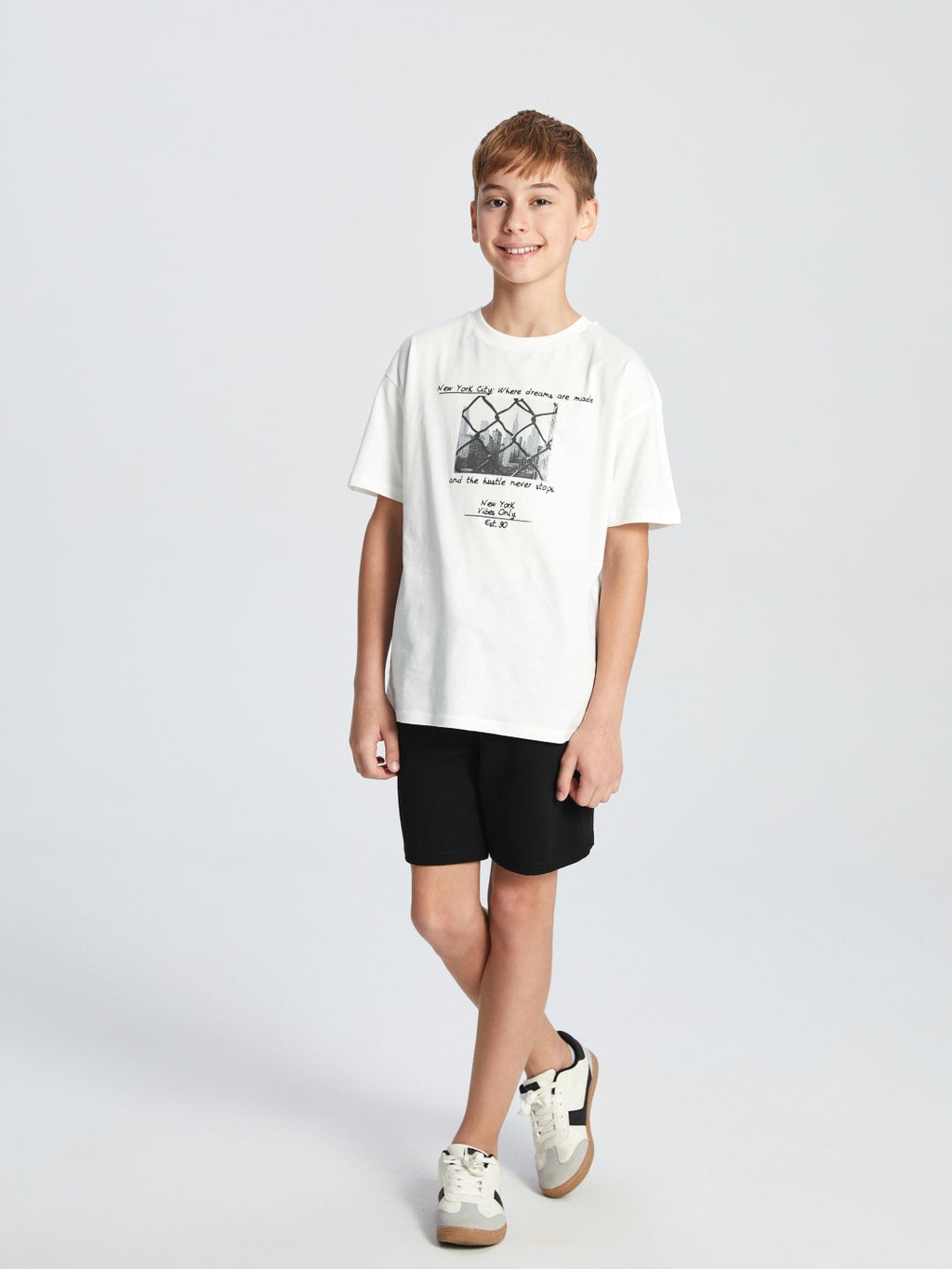 LCW Kids Elastic Waist Boy Shorts