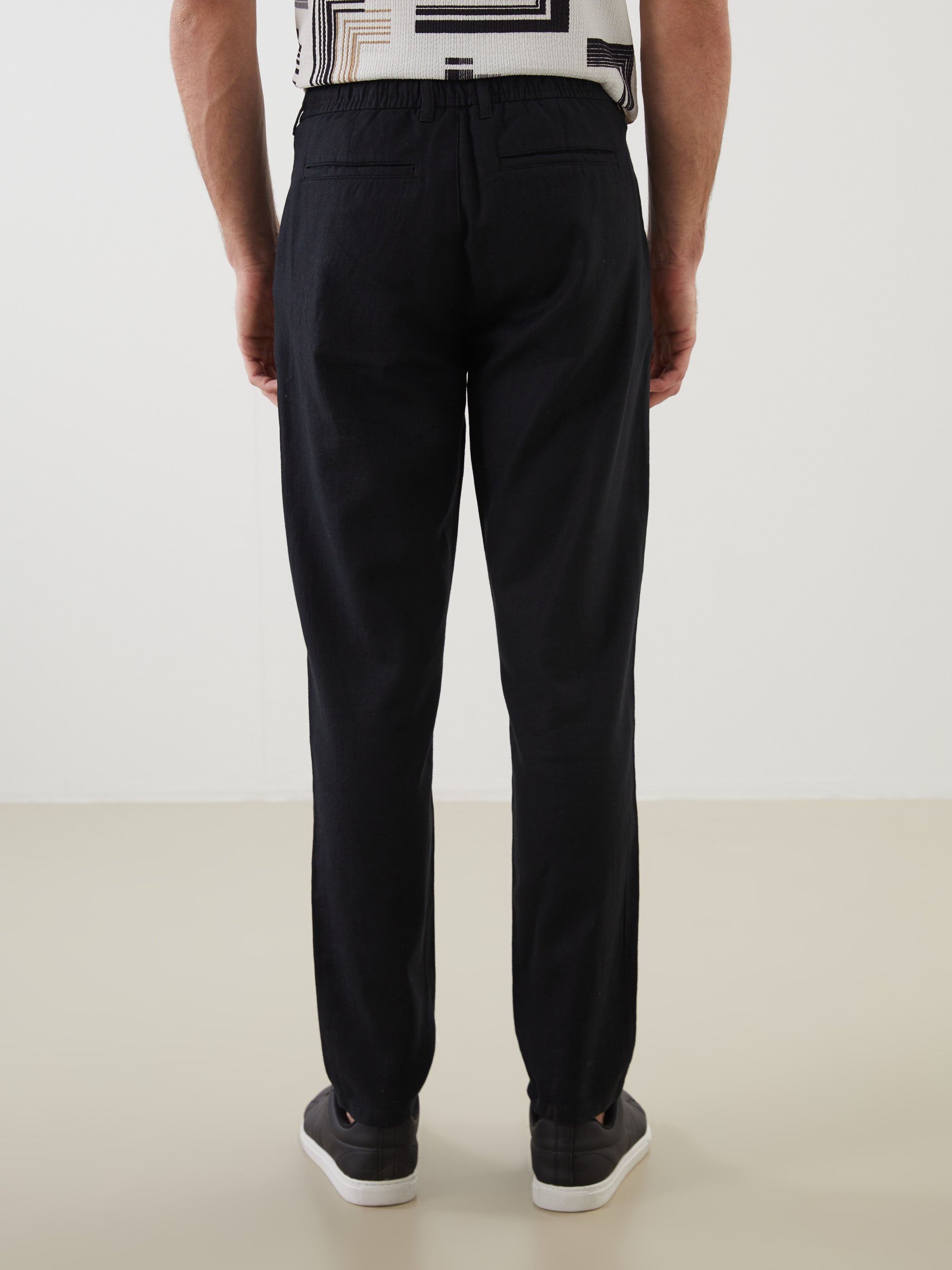 Slim Fit Linen Blend Men Trousers