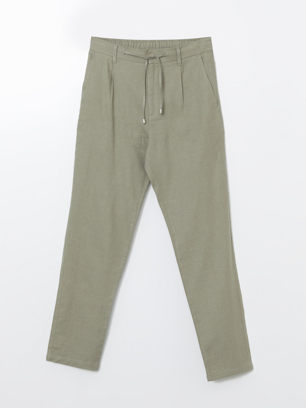 Slim Fit Linen Blend Men Trousers