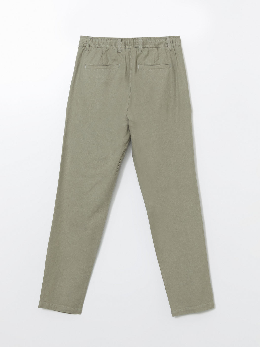 Slim Fit Linen Blend Men Trousers