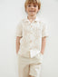 LCW Kids Resort Collar Printed Boy Shirt