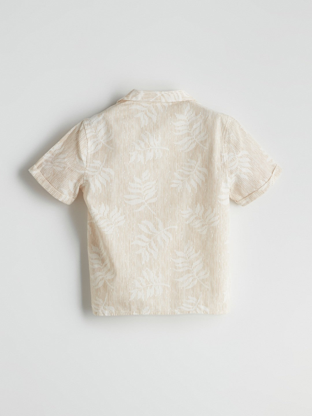 LCW Kids Resort Collar Printed Boy Shirt