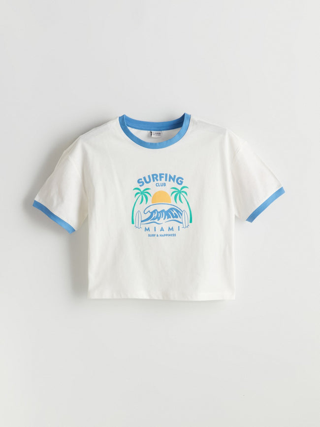 LCW Kids Crew Neck Girls T-Shirt And Shorts Main Image