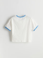 LCW Kids Crew Neck Girls T-Shirt And Shorts