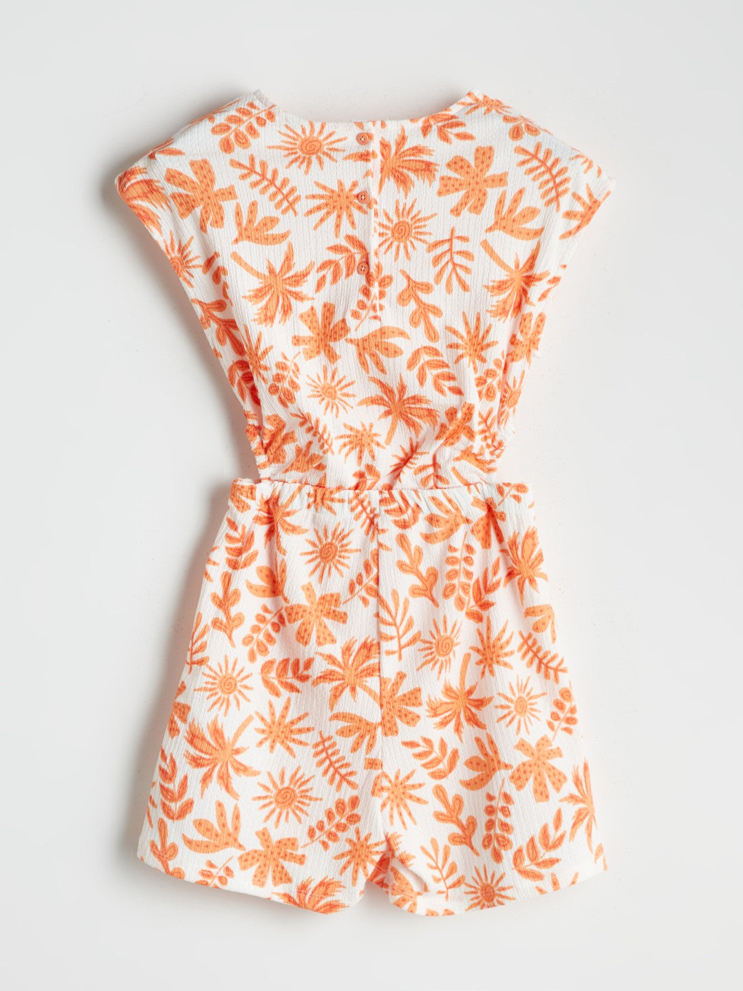 LCW Kids Crew Neck Floral GirlS Jumpsuit